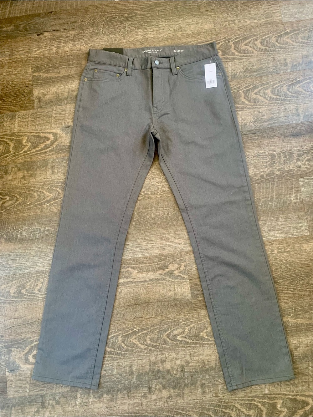 Banana Republic Slim Straight Jeans in  Gray